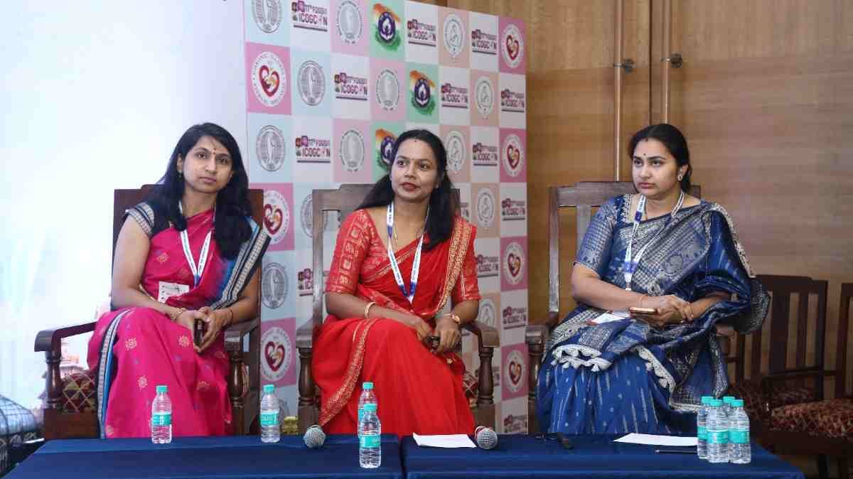 Moderating a panel discussion on how to improve IUI success rate at the FOGSI ICOG conference 2026